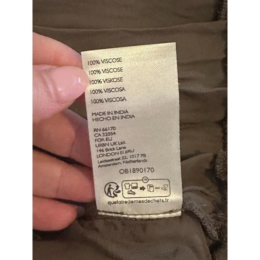 Free People Isadora Maxi Dress XS Olive Satin Gold Sequin Boho Summer